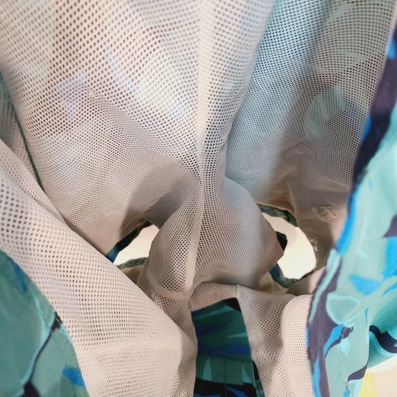 J Crew Swim Shorts Mens 29 Board Short Palm Blue Green Leaf - Picture 7 of 9